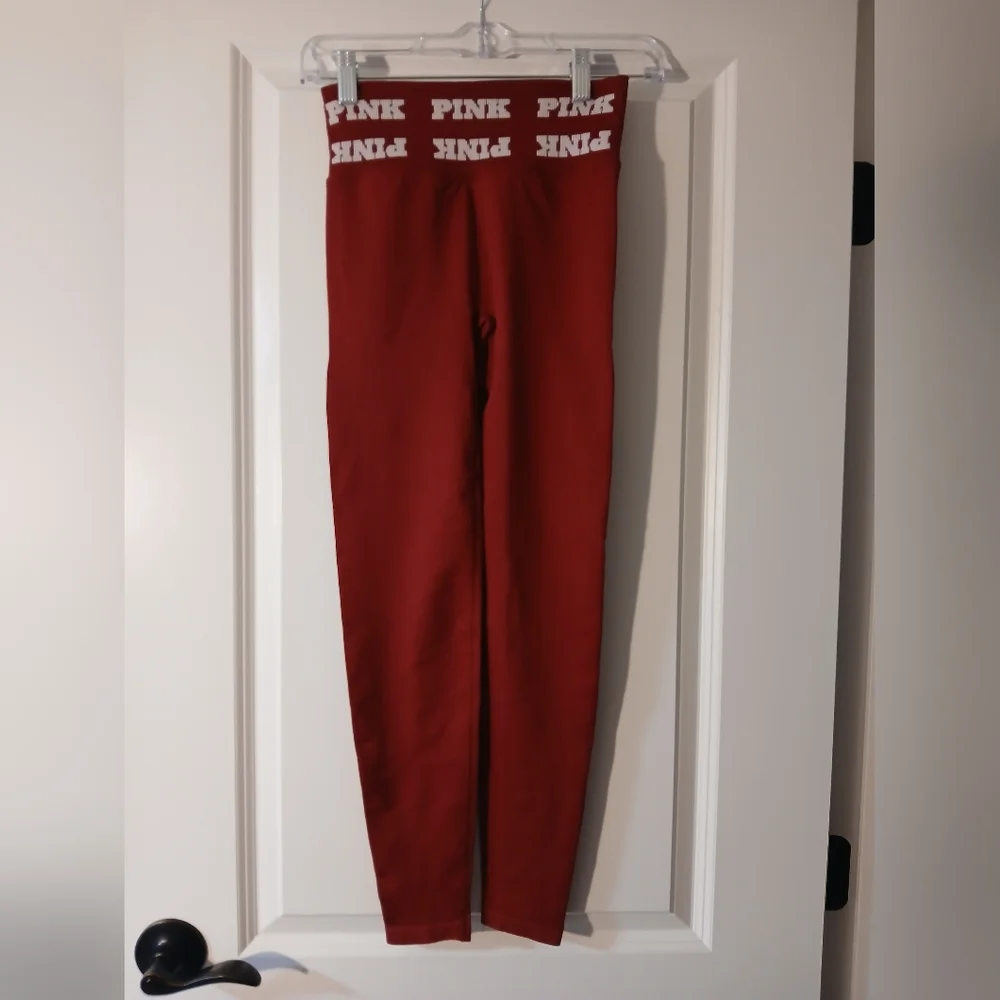 PINK Victoria's Secret Red Leggings Set - Picture 2 of 9